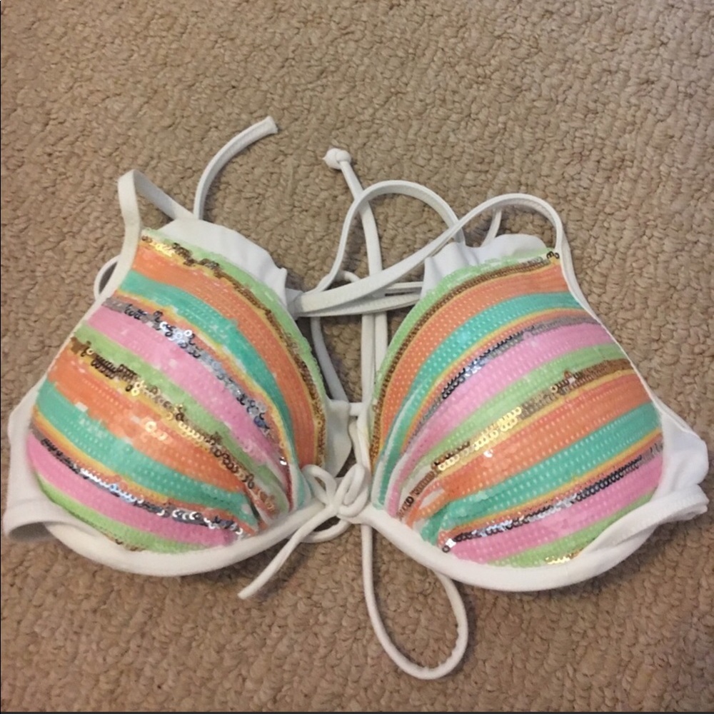 Victoria Secrets Sequined Bathing Suit Top